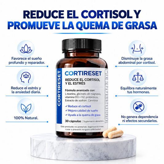 CORTIRESET - Reduce el Cortisol y Apoya la Pérdida de Grasa